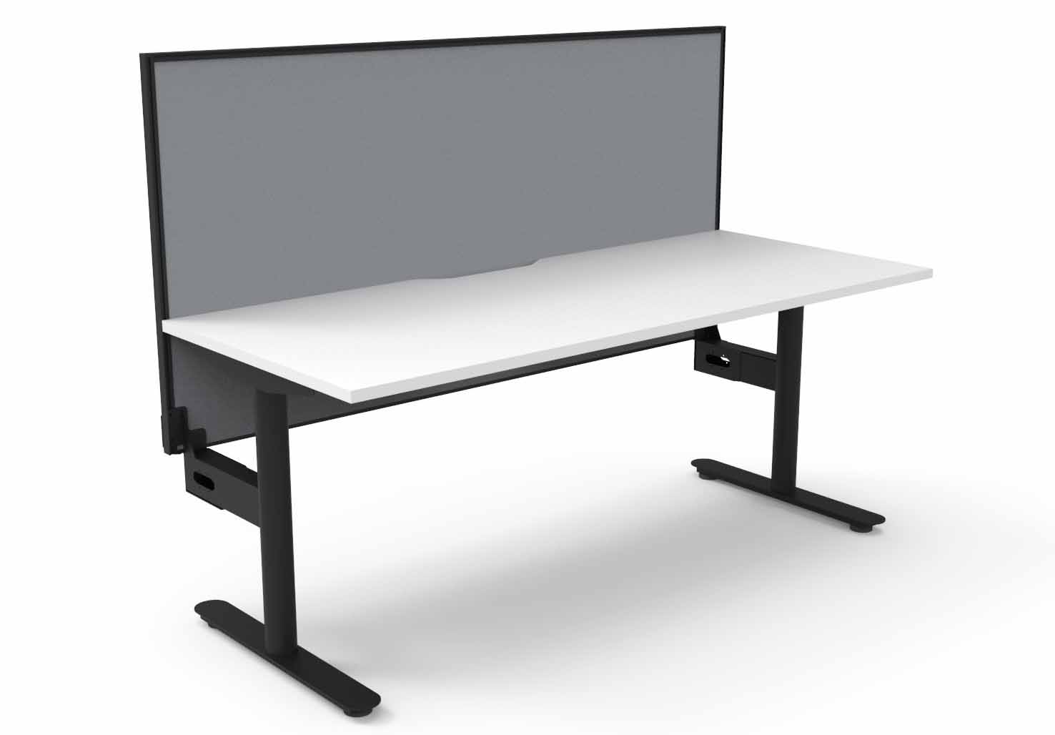 Halo Static Single Sided Workstation - with Screen
